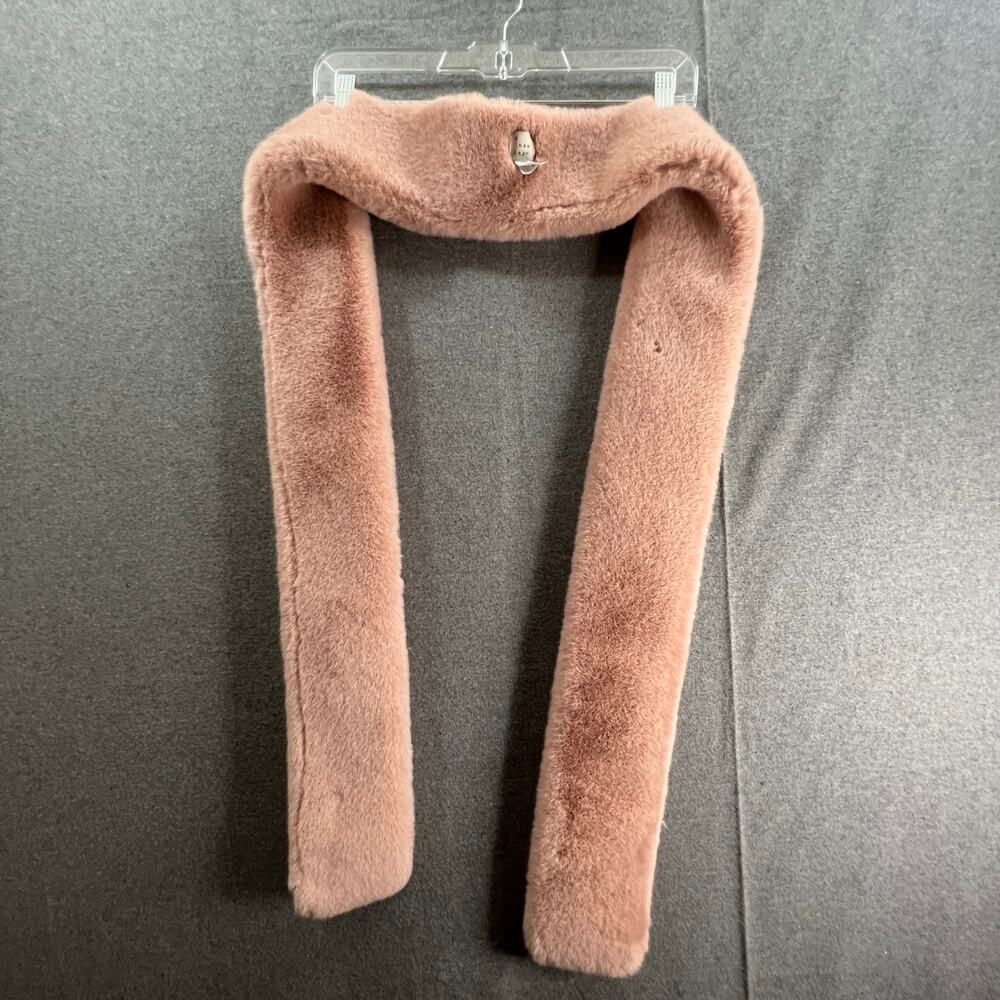 a new day Faux Fur Pink Stole Soft Scarf Women's Scarves